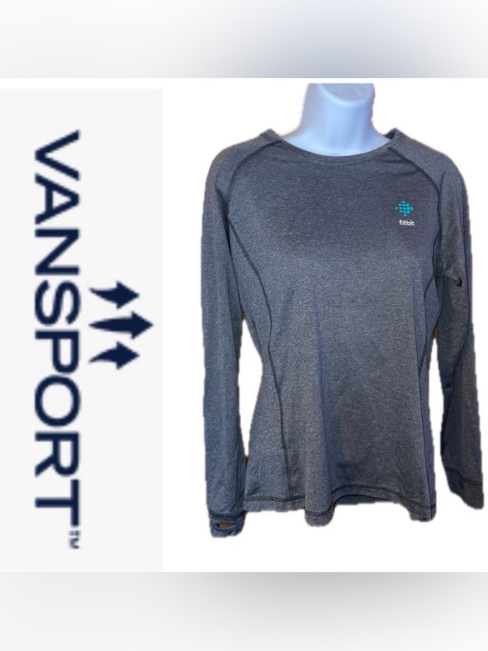 Fitbit Long Sleeve T-Shirt 🩶🩵